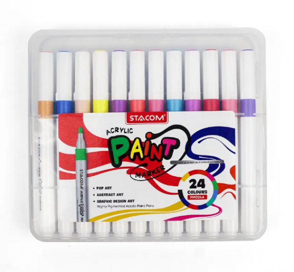 Bộ bút 24 màu acrylic (Acrylic Paint Marker)_PM024A