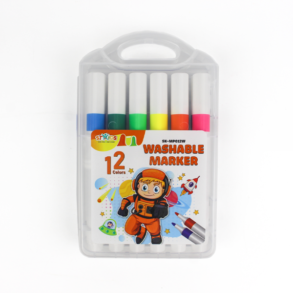 Bộ bút dạ 12 màu xóa được (Washable Marker)_SK_MP012W