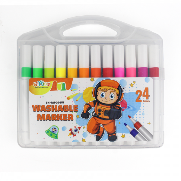 Bộ bút dạ 24 màu xóa được (Washable Marker)_SK_MP024W